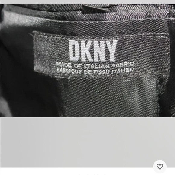 DKNY Men Blazer Black 40R Wool Italian Fabric Made In Hungary 2 Buttons - Picture 4 of 13